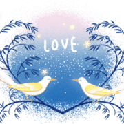 星空に愛をささやく鳥たち